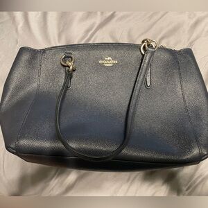 Beautiful navy blue Coach purse